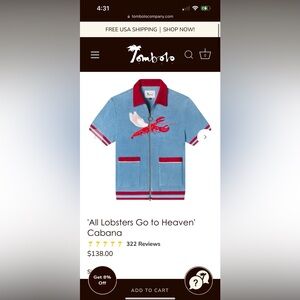 TOMBOLO ALL LOBSTERS GO TO HEAVEN